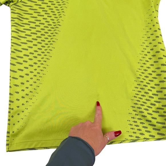 Tiger Woods Nike Golf Dri-Fit Mens Lime Green Polo Shirt Size Medium READ - Picture 10 of 13